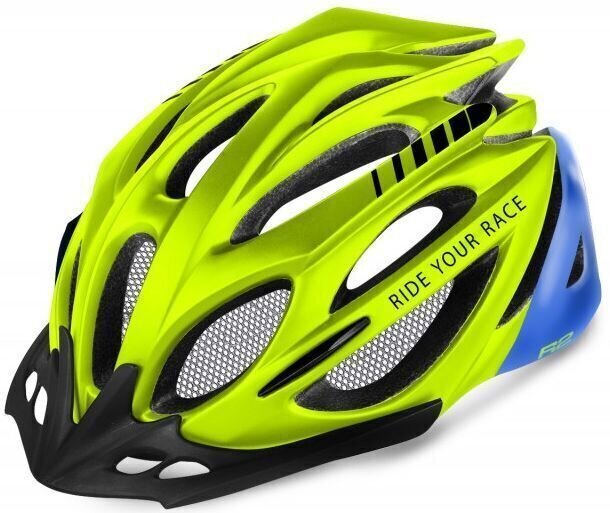 Cykelhjelm R2 Pro-Tec Helmet Matt Neon Yellow/Blue L Cykelhjelm