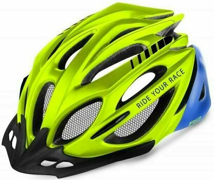 Cykelhjelm R2 Pro-Tec Helmet Matt Neon Yellow/Blue L Cykelhjelm - 1