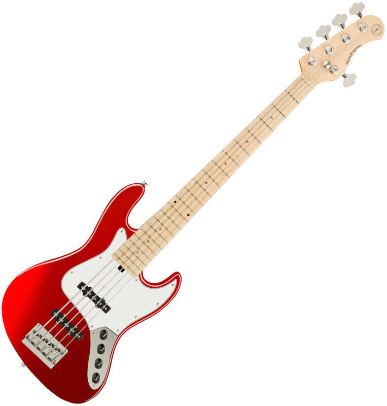 5-string Bassguitar Sadowsky MetroExpress J/J MN 5 Solid Candy Apple Red