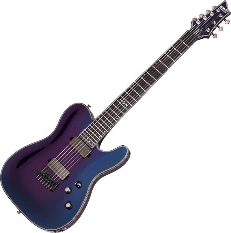 Guitarra elétrica de 7 cordas Schecter Hellraiser Hybrid PT-7 Ultra Violet