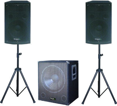 Draagbaar PA-geluidssysteem Ibiza Sound Cube 1812 Draagbaar PA-geluidssysteem