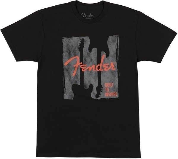 T-shirt Fender Built To Inspire Men’s T-Shirt Black XXL