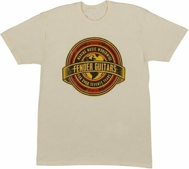 T-Shirt Fender Worldwide Men’s T-Shirt Tan L - 1