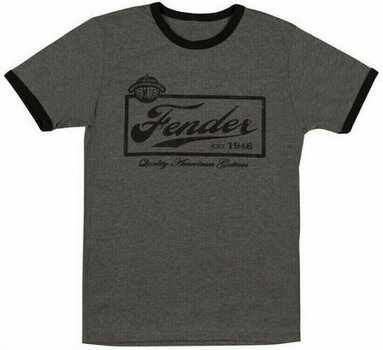 T-Shirt Fender Beer Label Mens T-Shirt Black XL - 1