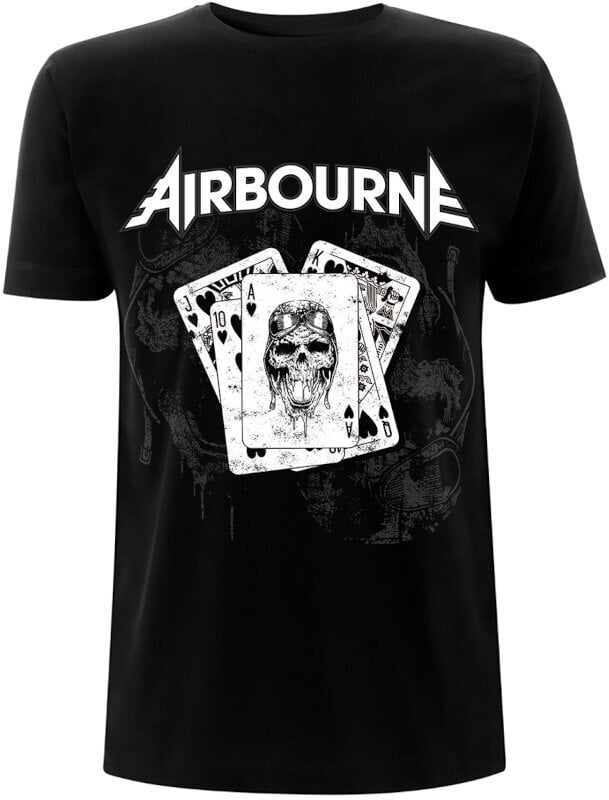 Shirt Airbourne Shirt Playing Cards Unisex Black S