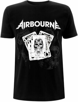 Shirt Airbourne Shirt Playing Cards Unisex Black S - 1
