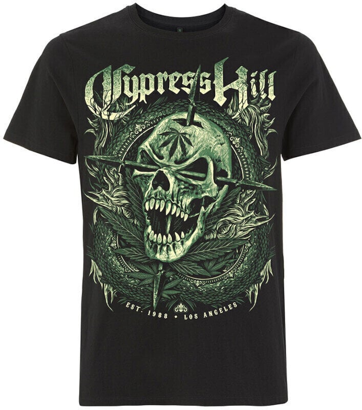 T-Shirt Cypress Hill T-Shirt Fangs Skull Herren Black 2XL