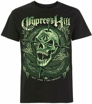 T-Shirt Cypress Hill T-Shirt Fangs Skull Male Black 2XL - 1