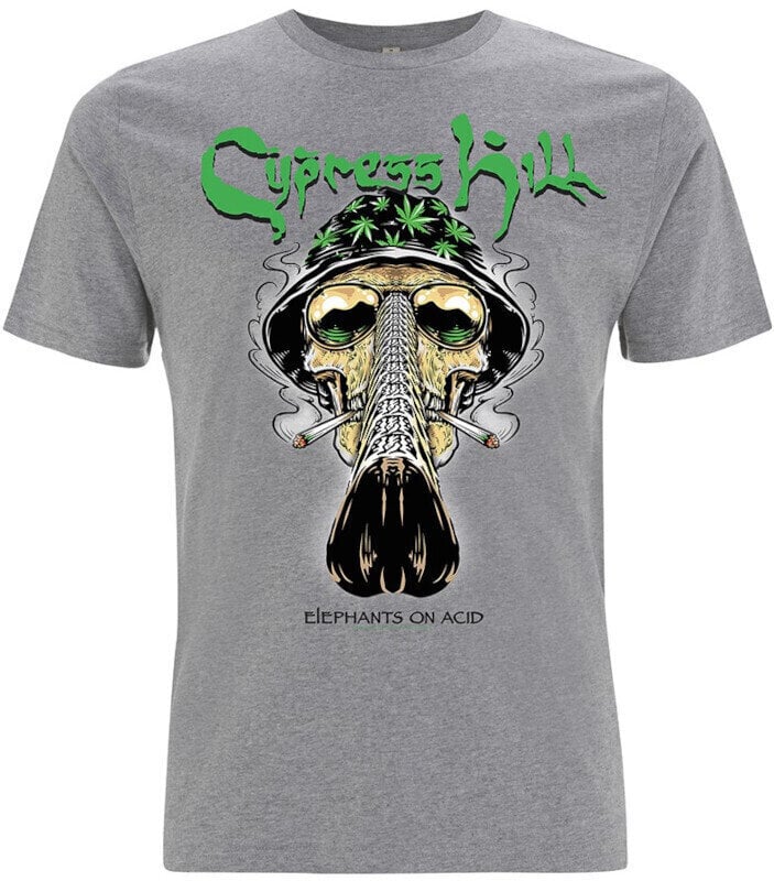 T-shirt Cypress Hill T-shirt Skull Bucket Homme Grey S
