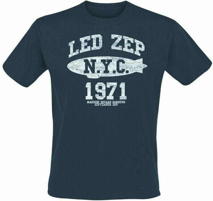 Led Zeppelin T-Shirt NYC 1971 Navy S