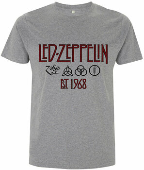 T-shirt Led Zeppelin Symbols Est 68 Sports Grey M T-shirt - 1