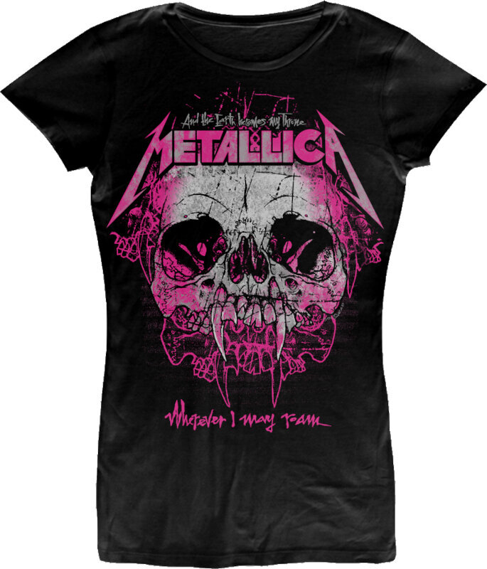 T-shirt Metallica T-shirt Wherever I May Roam Feminino Black 2XL
