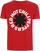 T-shirt Red Hot Chili Peppers Classic B&W Asterisk Red M T-shirt