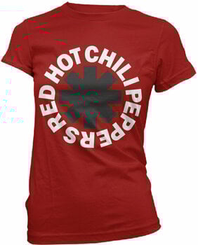 T-shirt Red Hot Chili Peppers Classic B&W Asterisk Red M T-shirt - 1