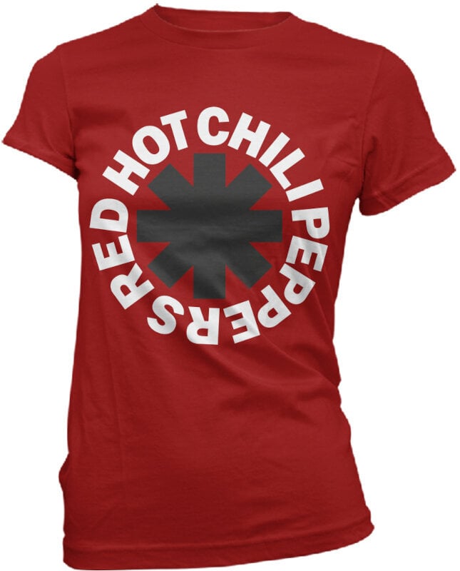 T-shirt Red Hot Chili Peppers Classic B&W Asterisk Red L T-shirt