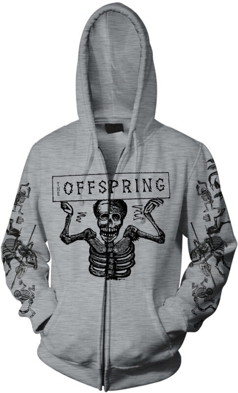 Hoodie The Offspring Hoodie Skeletons Grey M