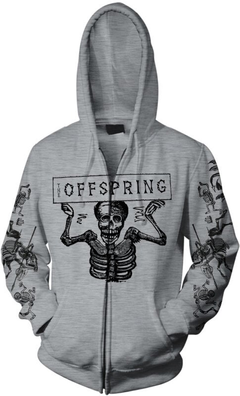Hoodie The Offspring Hoodie Skeletons Grey 2XL