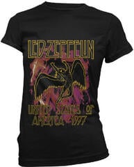 Košulja Led Zeppelin Košulja Black Flames Žene Black L