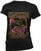 T-Shirt Led Zeppelin T-Shirt Black Flames Female Black L