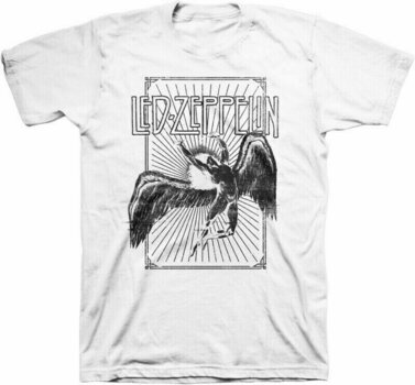 Camiseta de manga corta Led Zeppelin Camiseta de manga corta Icarus Burst Hombre Blanco M - 1