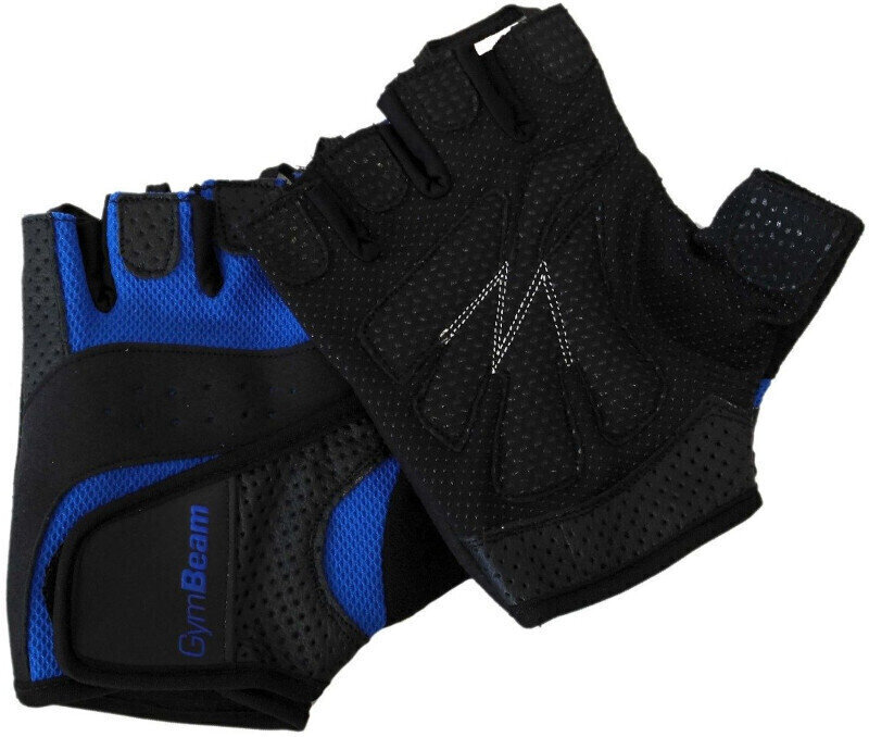 Fitness rukavice GymBeam Dexter Čierna-Modrá S Fitness rukavice