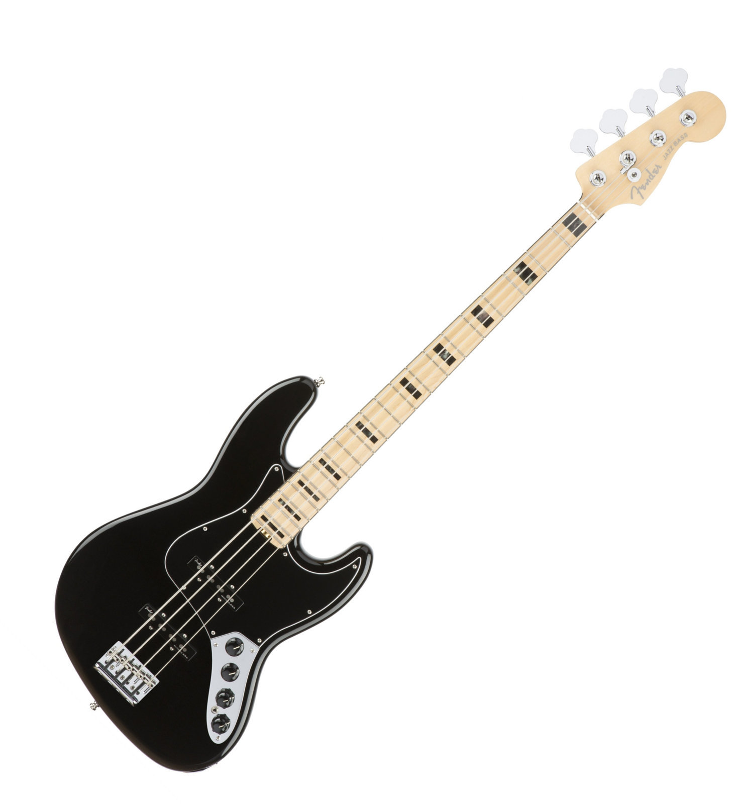 Elektrische basgitaar Fender American Elite Jazz Bass Maple Fingerboard Black