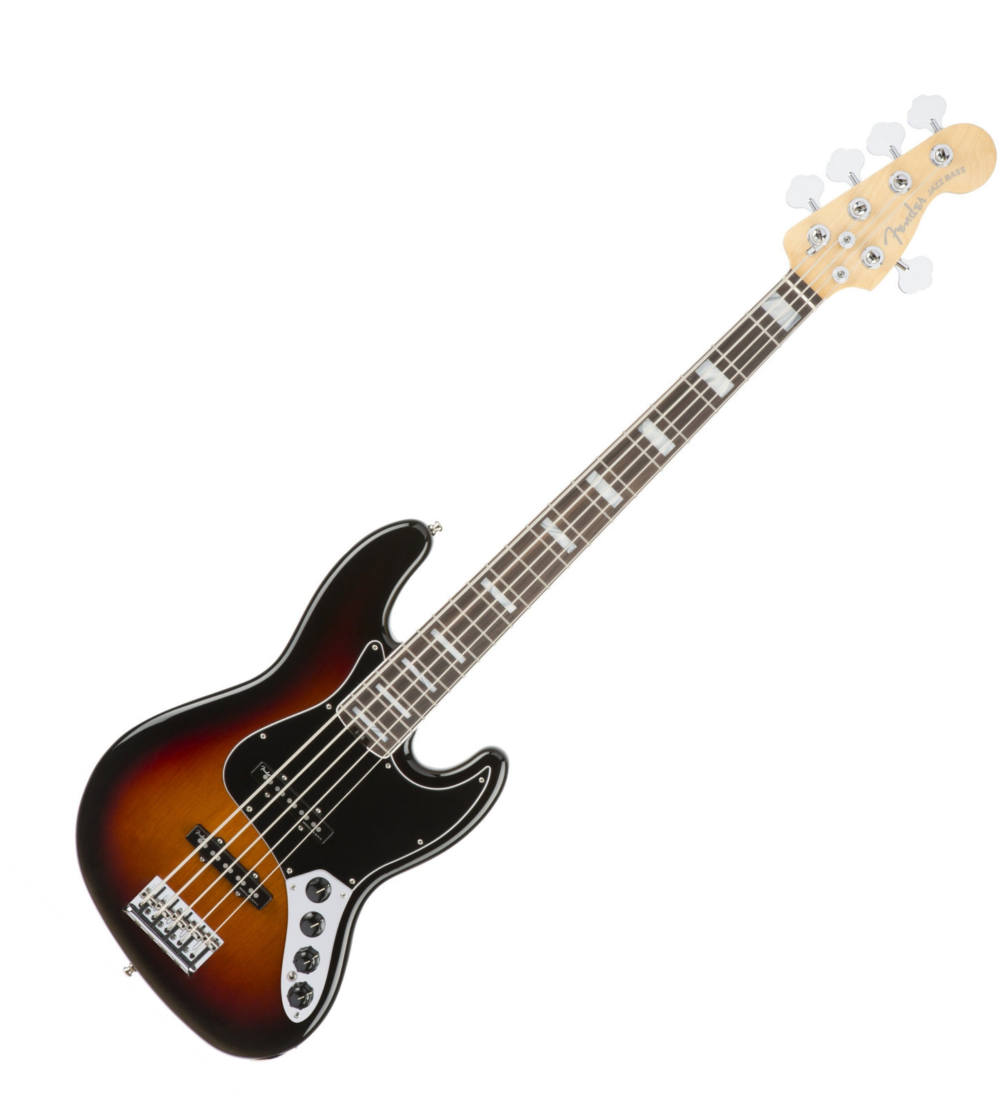 Set de 5 corzi pentru bas Fender American Elite Jazz Bass V RW 3-Color Sunburst