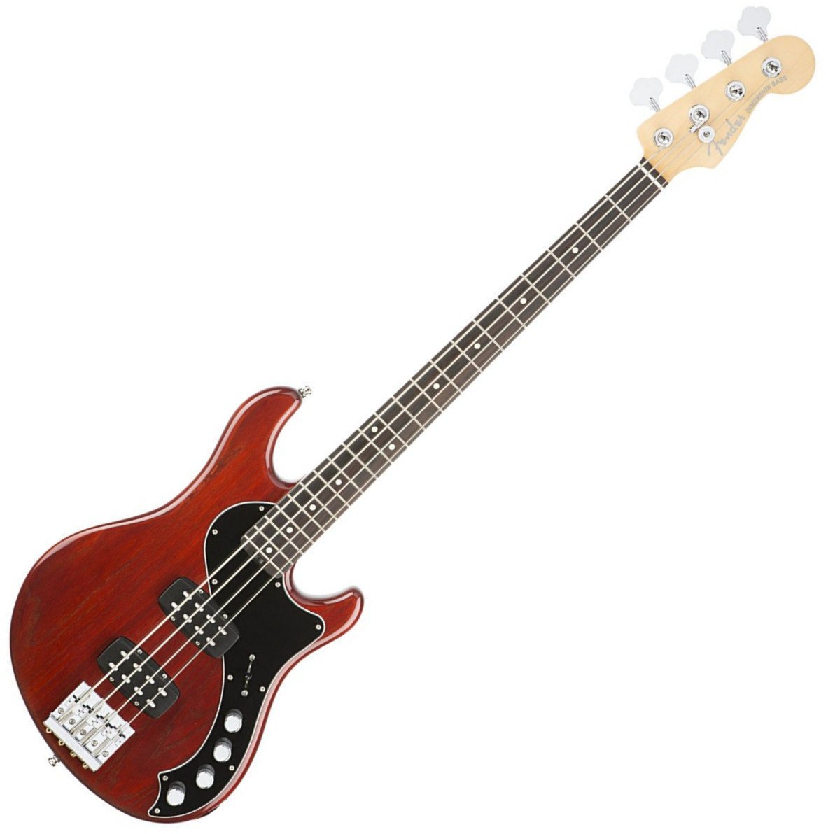 Bas electric Fender American Elite Dimension Bass IV HH RW Cayenne Burst