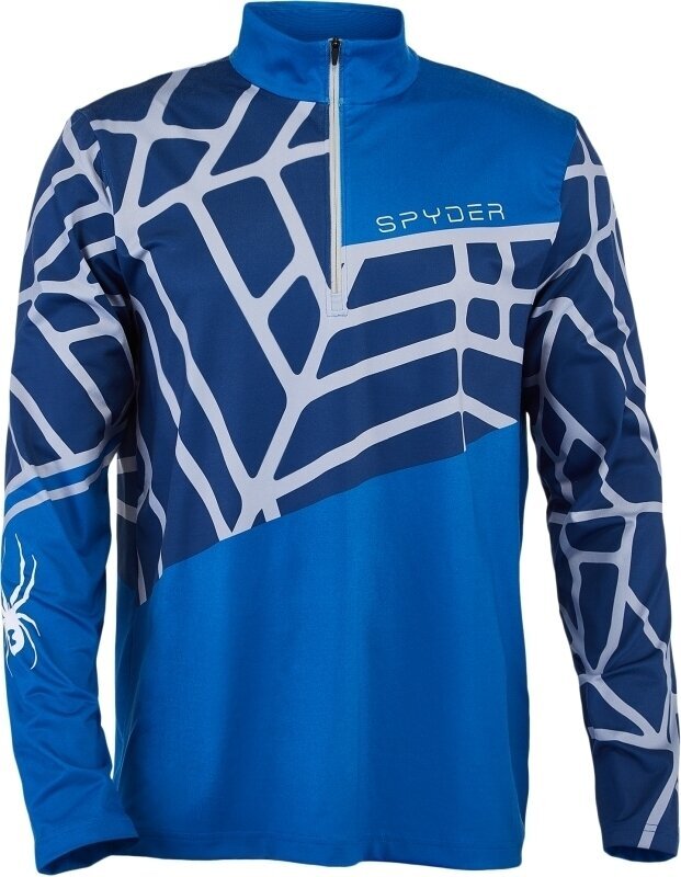 T-shirt/casaco com capuz para esqui Spyder Vital Old Glory/Abyss XL Hoodie