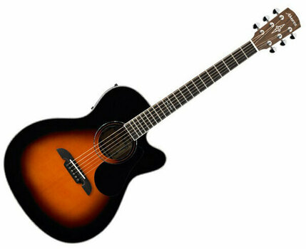 Elektroakusztikus gitár Alvarez AF60CESB OM/Folk Electric/Cutaway - 1