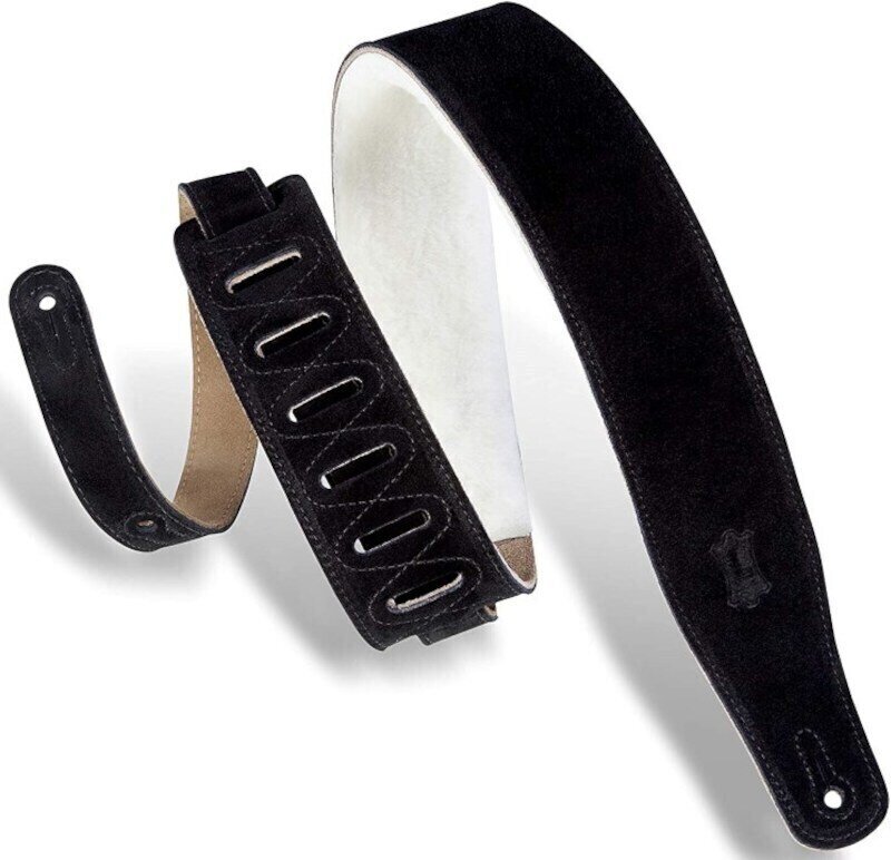 Remen za gitaru Levy's Sheepskin Padding MS26SS Black Remen za gitaru