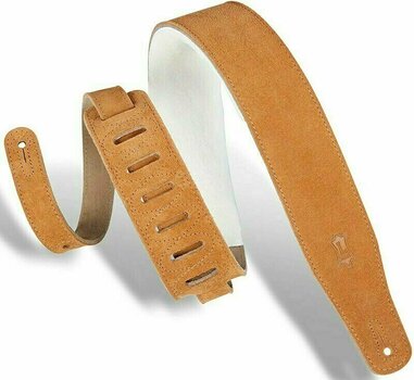 Leather guitar strap Levys Sheepskin Padding MS26SS Leather guitar strap Honey - 1
