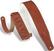 Leather guitar strap Levys Sheepskin Padding MS26SS Leather guitar strap Rust