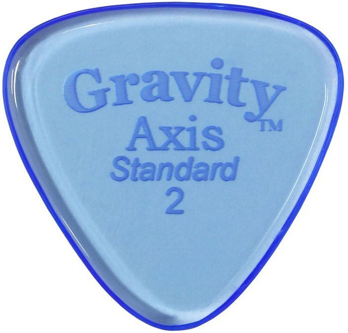 Gravity Picks GAXS2P Axis Standard 2.0mm Polished Blue