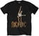 Риза AC/DC Риза Angus Statue Mens Black M