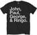 T-Shirt The Beatles T-Shirt John Paul George & Ringo Herren Schwarz M