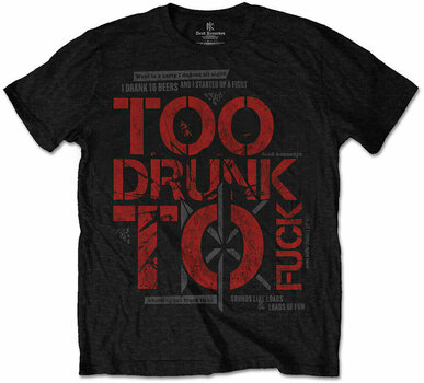 T-Shirt Dead Kennedys T-Shirt Too Drunk Male Black M - 1
