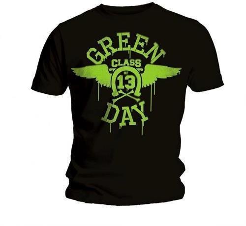 Shirt Green Day Neon Black Mens Black T Shirt: M