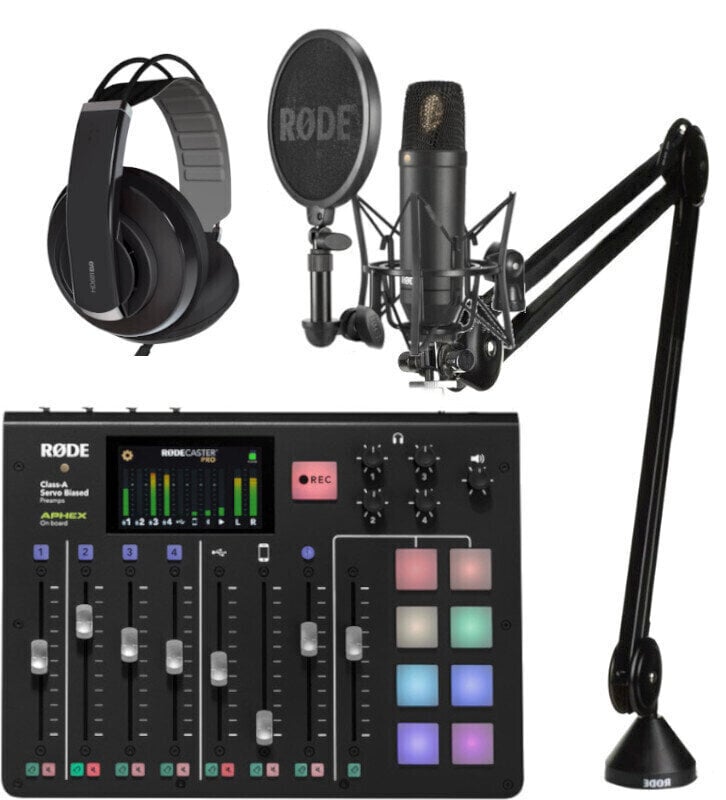 Microphone à condensateur pour studio Rode NT1 Youtube & Podcast SET 3 Microphone à condensateur pour studio