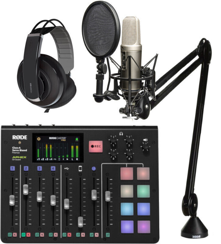 Microfon cu condensator pentru studio Rode NT2-A Youtube & Podcast SET 6 Microfon cu condensator pentru studio