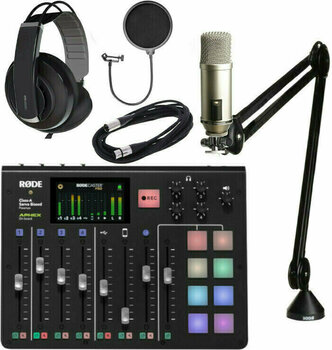 Kondenzátorový štúdiový mikrofón Rode Broadcaster Youtube & Podcast SET 8 Kondenzátorový štúdiový mikrofón - 1