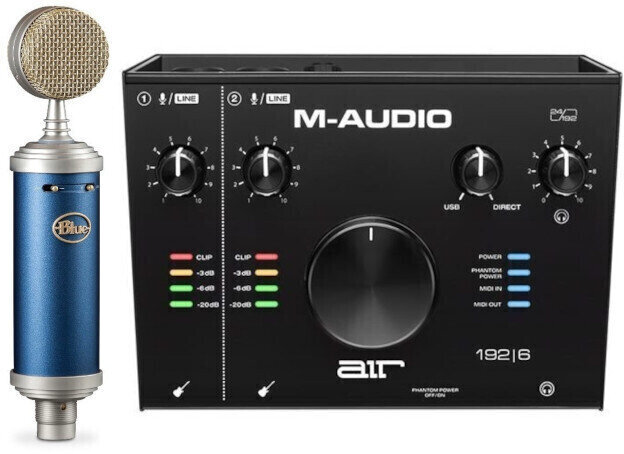 Kondenzatorski studijski mikrofon Blue Microphones BlueBird SL + M-Audio AIR 192 6 SET Kondenzatorski studijski mikrofon