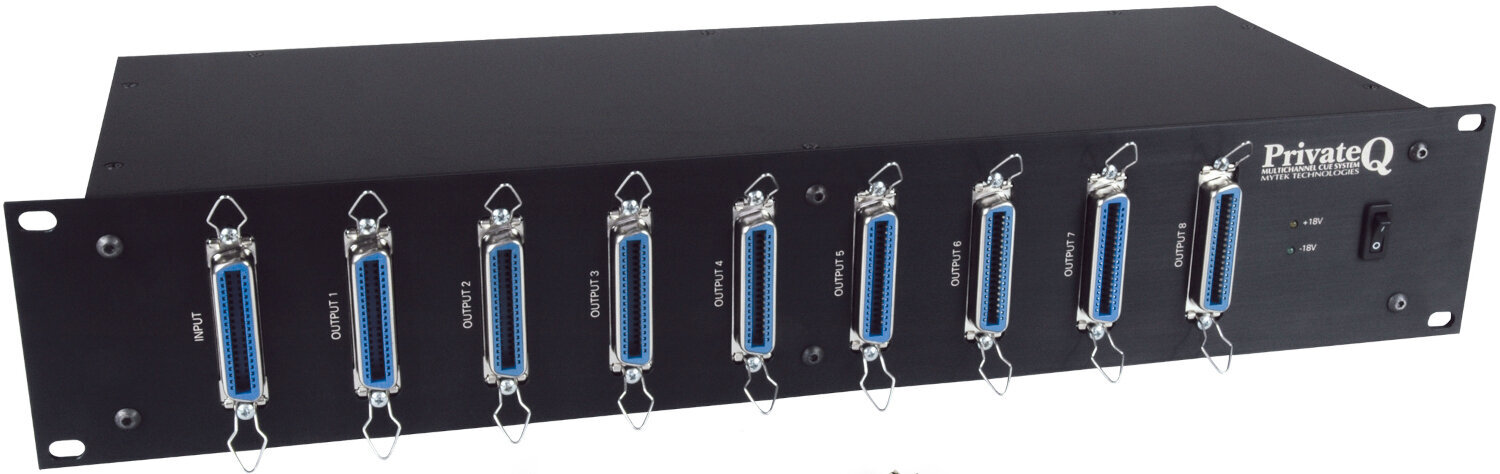 Sluchátkový zesilovač Mytek PrivateQ2 Distr. Rack Sluchátkový zesilovač