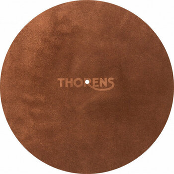 Slipmat Thorens Leather Mat Bruin - 1