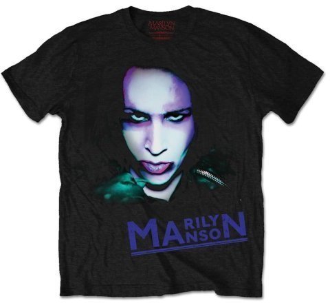 T-shirt Marilyn Manson Oversaturated Photo Black T Shirt: L