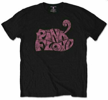 T-shirt Pink Floyd T-shirt Swirl Logo Homme Noir S - 1