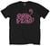 Camiseta de manga corta Pink Floyd Camiseta de manga corta Swirl Logo Hombre Negro S