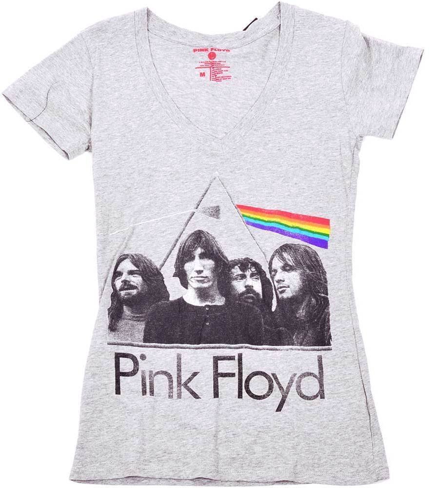 Camiseta de manga corta Pink Floyd Camiseta de manga corta DSOTM Band in Prism Negro S