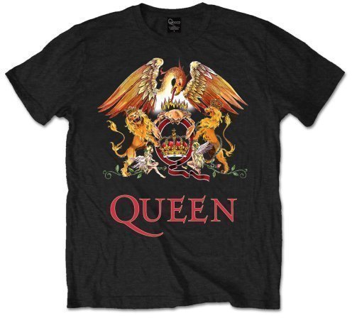 T-Shirt Queen T-Shirt Classic Crest Herren Black M