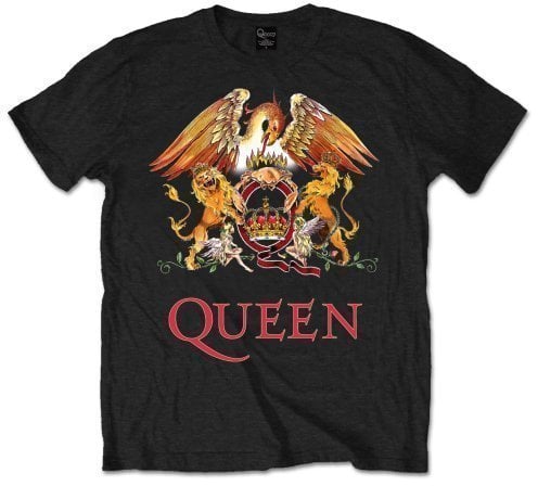 Tričko Queen Tričko Classic Crest Black XL